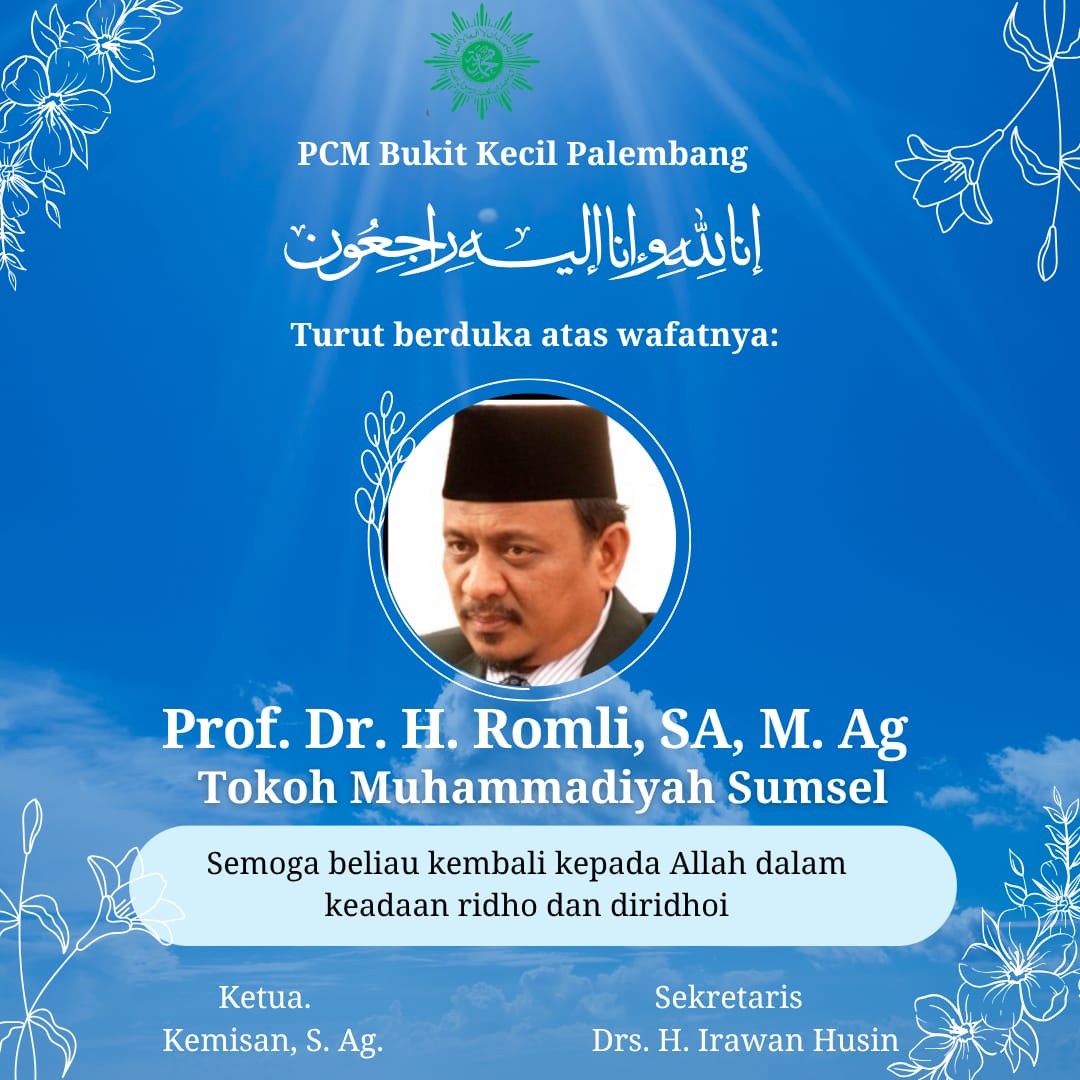 Prof Dr Romli, Mantan PW Muhammadiyah Sumsel Wafat