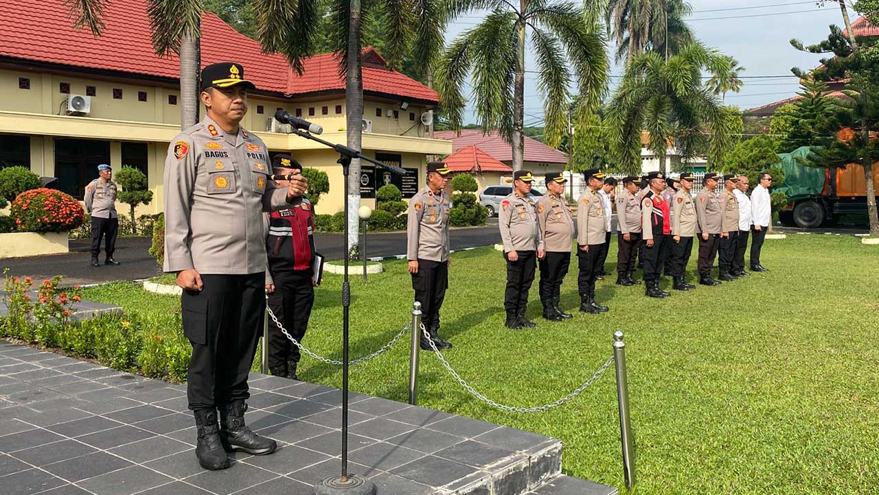 Kapolres Ogan Ilir Ingatkan Anggota Jangan Terlibat Narkoba, Jika Tidak Patuh Kena PTDH
