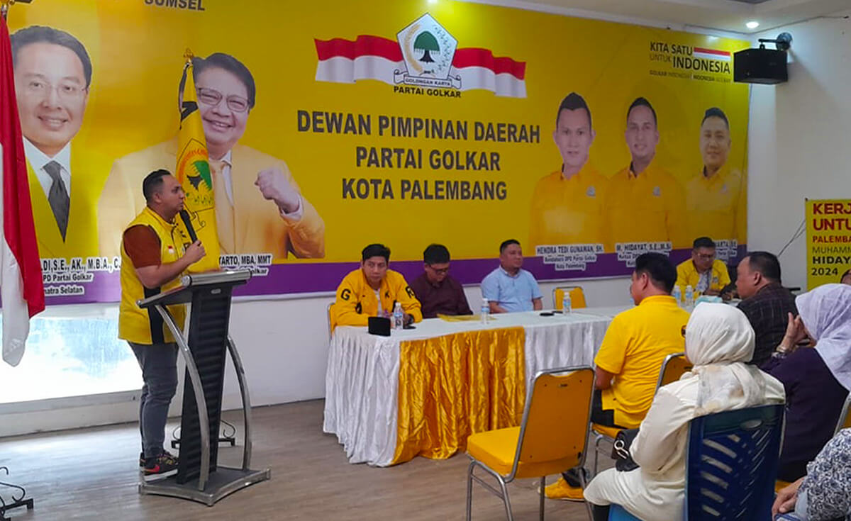Hasil Pemilu 2024, Partai Golkar Kota Palembang Raih 8 Kursi di DPRD Kota Palembang