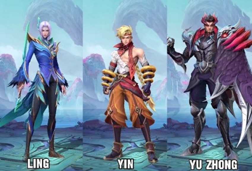 OLD vs NEW: Perbandingan Versi Lama dan Baru Ling, Yu Zhong, dan Yin di Mobile Legends