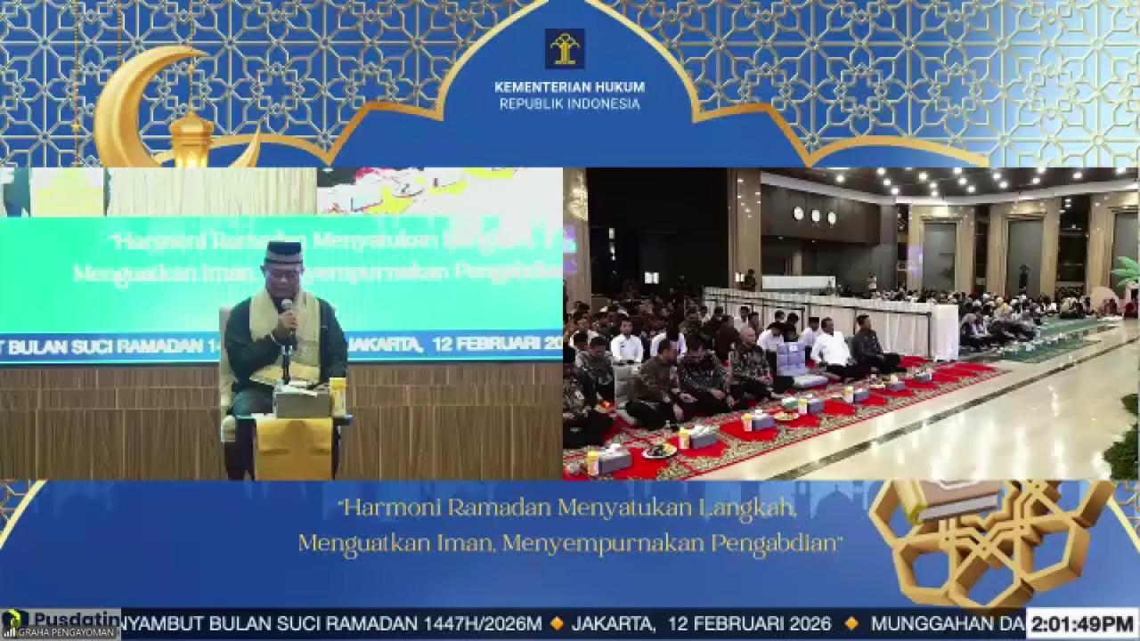 Kanwil Kemenkum Sumsel Ikuti Munggahan dan Silaturahmi Pegawai Sambut Ramadan 1447 H
