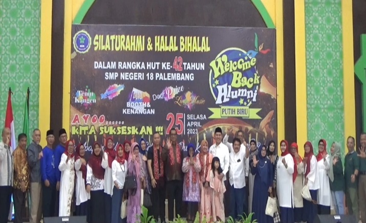 HUT ke-42, Alumni SMP Negeri 18 Palembang Gelar Reuni Akbar
