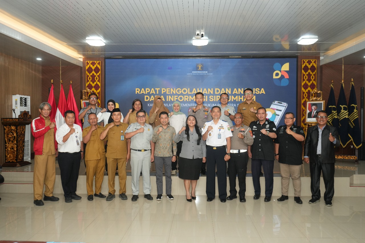 Rapat Analisa SIPKUMHAM, Kemenkum Sumsel Soroti Kebijakan Angkutan Barang dan Keselamatan Jalan