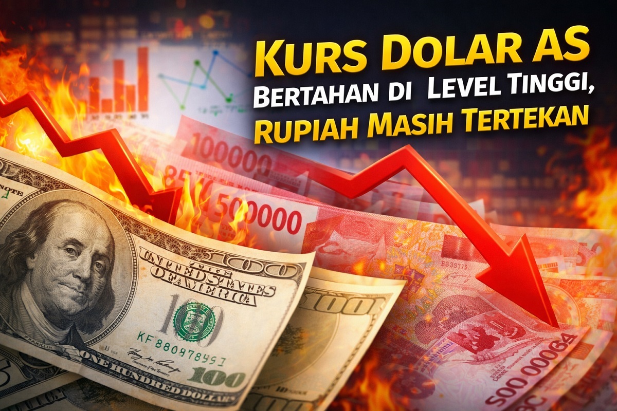 Kurs Dolar AS Bertahan di Level Tinggi, Rupiah Masih Tertekan