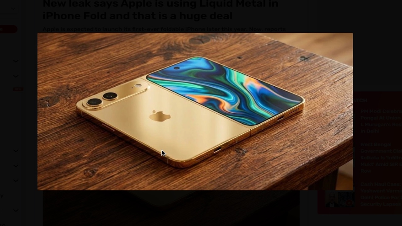 Bocoran Baru Sebut Apple Gunakan Liquid Metal di iPhone Fold, Ini Jadi Hal Besar