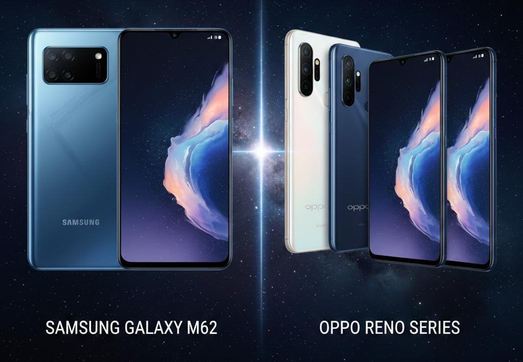 Galaxy M62 vs Oppo Reno Series: Duel Kelas Menengah yang Memikat Pasar