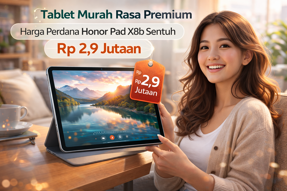 Tablet Murah Rasa Premium: Harga Perdana Honor Pad X8b Sentuh Rp 2,9 Jutaan
