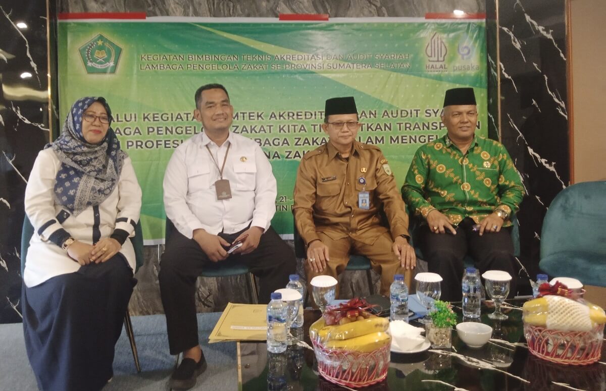 Kanwil Kemenag Sumsel Gelar Bimtek Akreditasi dan Audit Syariah Lembaga Pengelola Zakat Se-Sumatera Selatan