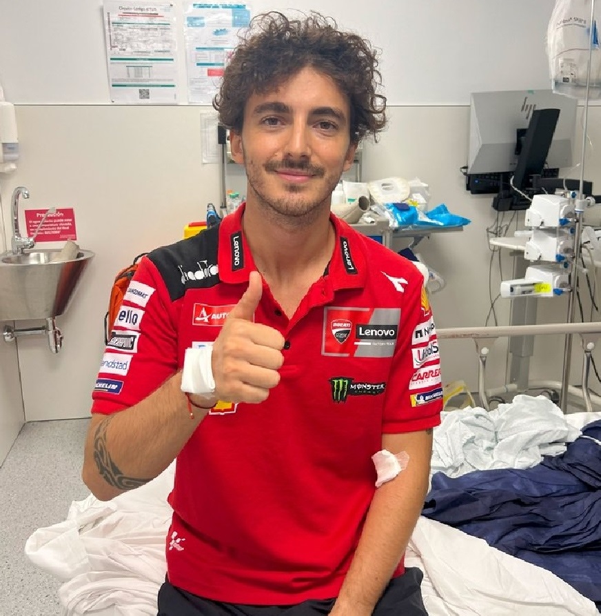 Akibat Kecelakaan di Sirkuit  Catalunya, Francesco Bagnaia Dipastikan  Gagal Ikut MOtoGP San Marino