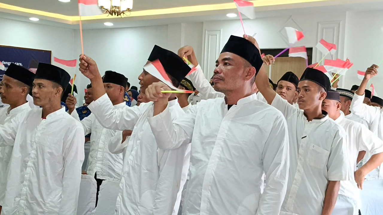 HUT Kemerdekaan RI Ke-80, Ribuan Narapidana Lapas Kelas II A Banyuasin Terima Remisi