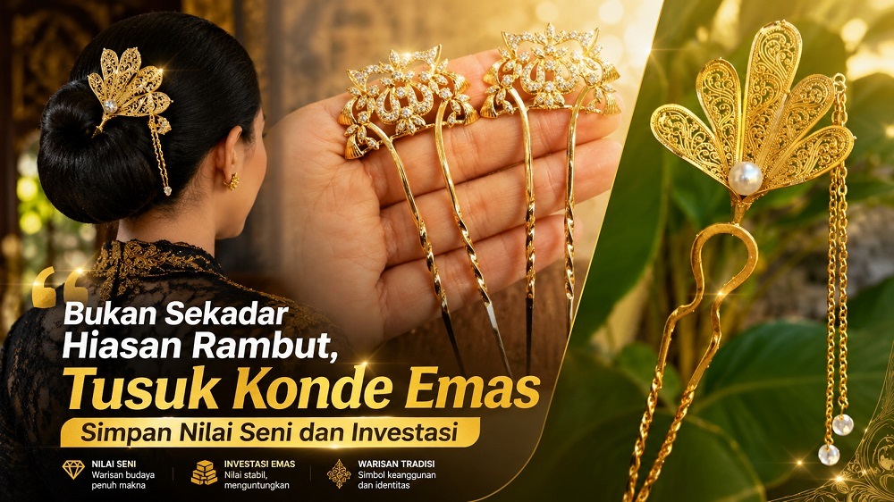 Pesona Abadi Tusuk Konde Emas, Anggun dan Sarat Nilai Budaya