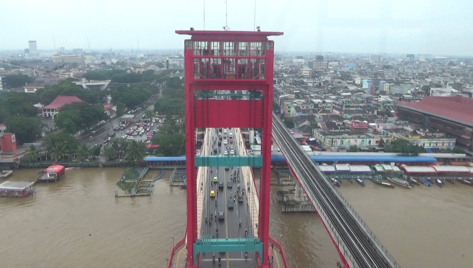 Pembukaan Wisata Tower Jembatan Ampera Masih Terbatas Untuk Umum 