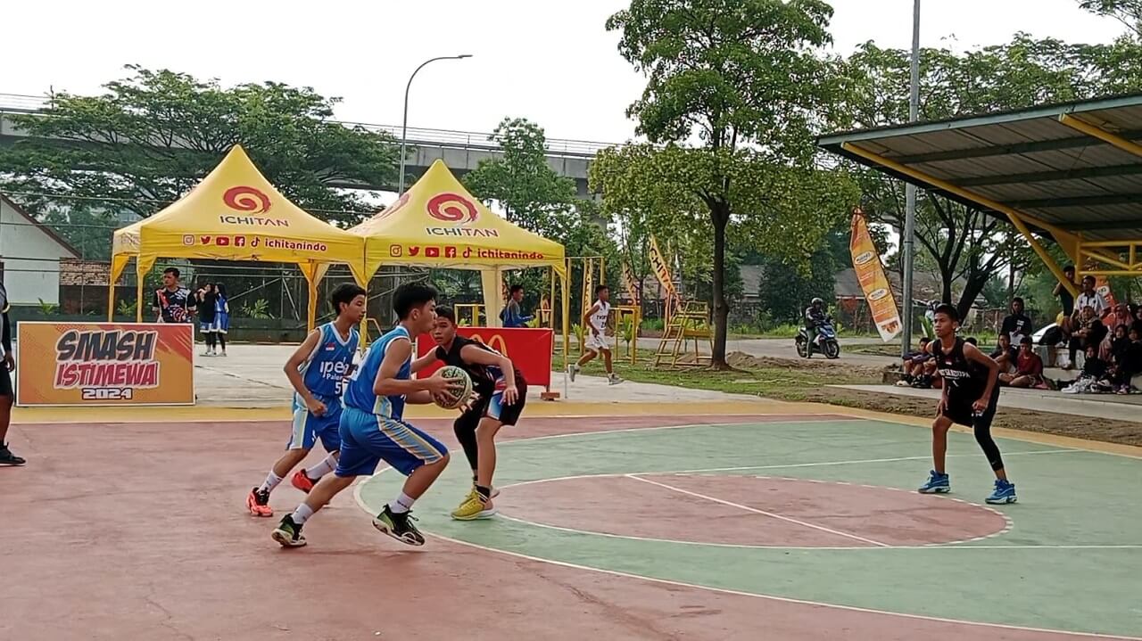 MTs Negeri 2 Palembang Pulangkan SMP Ipeka Palembang pada laga 3x3 Basketball Piala Pangdam II Sriwijaya