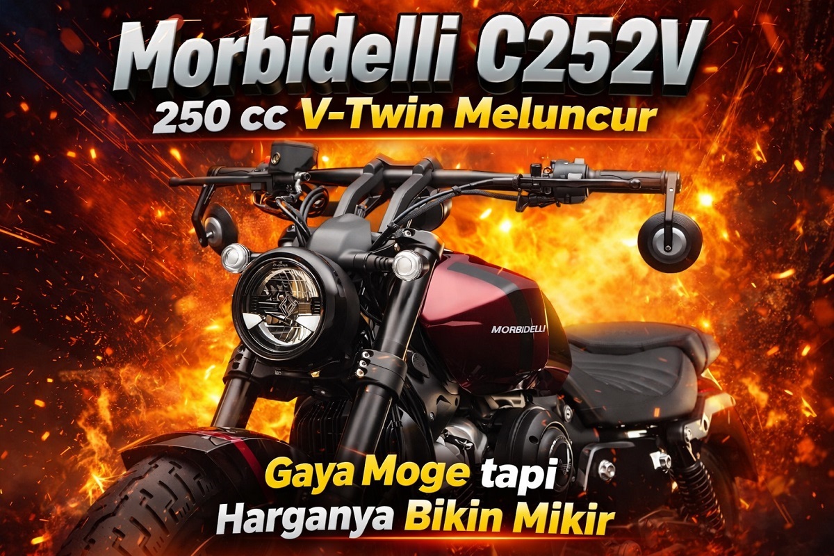 Morbidelli C252V 250 cc V-Twin Meluncur, Gaya Moge tapi Harganya Bikin Mikir