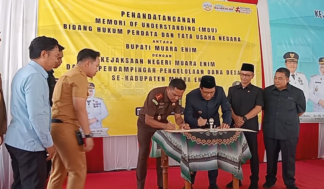 246 Kades Muara Enim Teken Fakta Integritas Anti Korupsi
