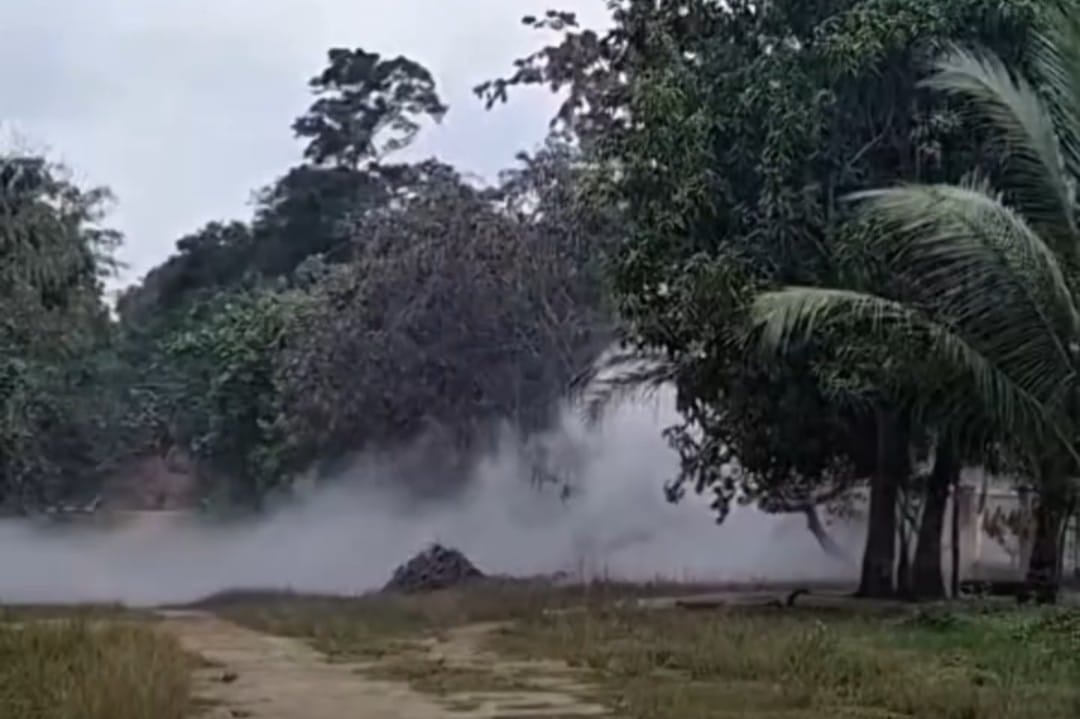 Bau Gas Menyengat Tercium Warga, Pipa Pertamina Bocor di Desa Gunung Raja