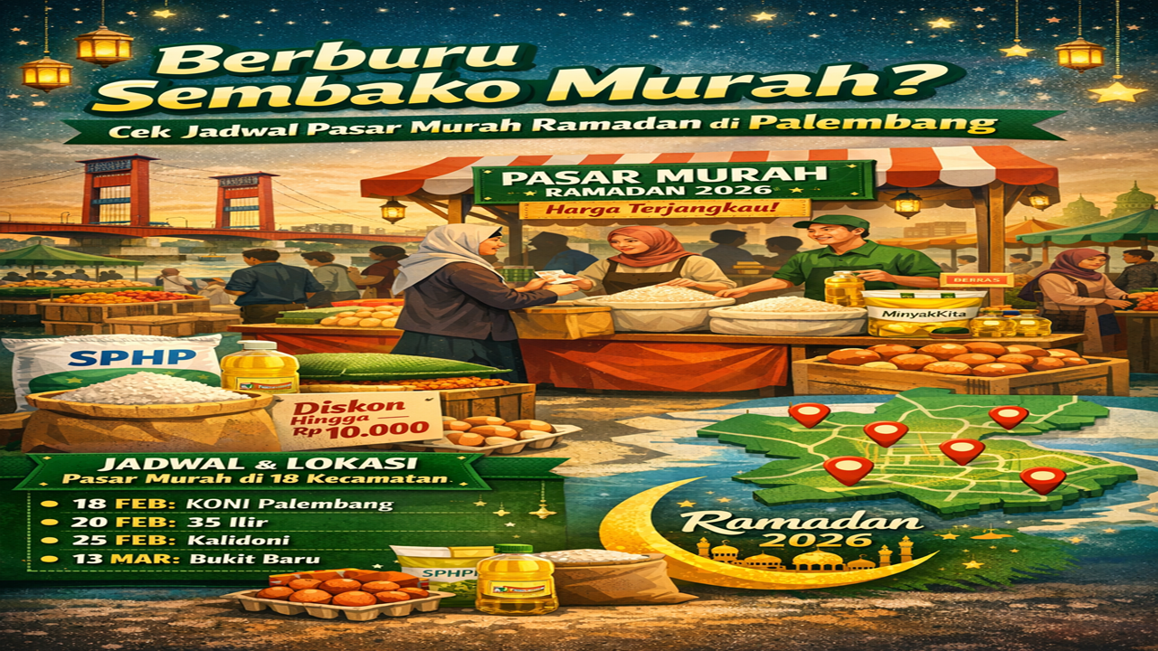 Berburu Sembako Murah? Cek Jadwal Pasar Murah Ramadan di Palembang