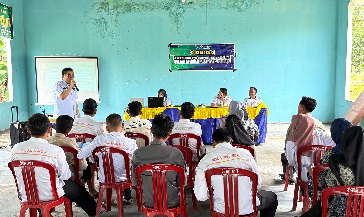 Wujudkan Transparansi Desa, Dinkominfo Muba Gelar Sosialisasi PPID di Muara Medak