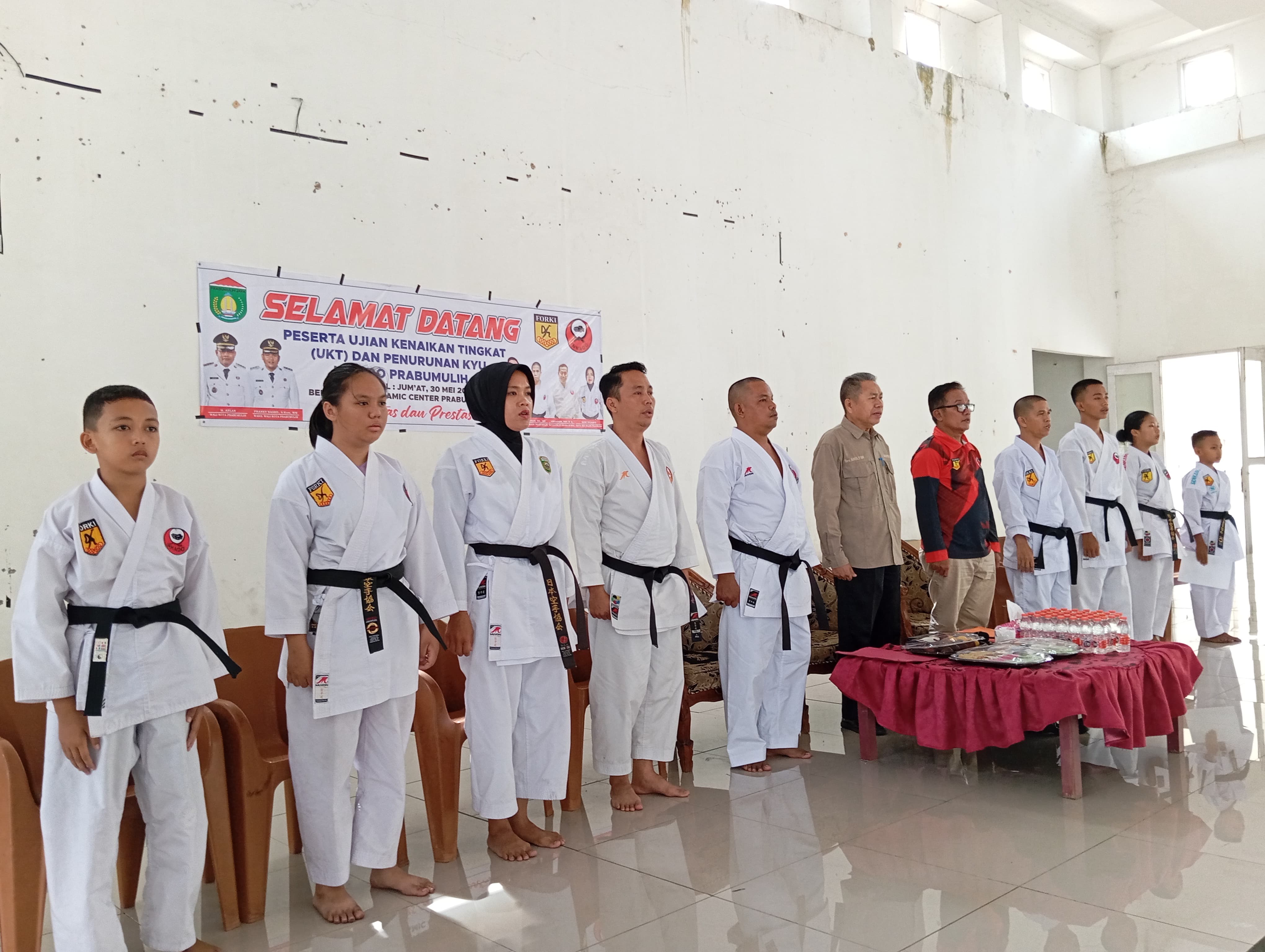 Ratusan Karateka Ikuti Ujian Kenaikan Tingkat Inkado Prabumulih