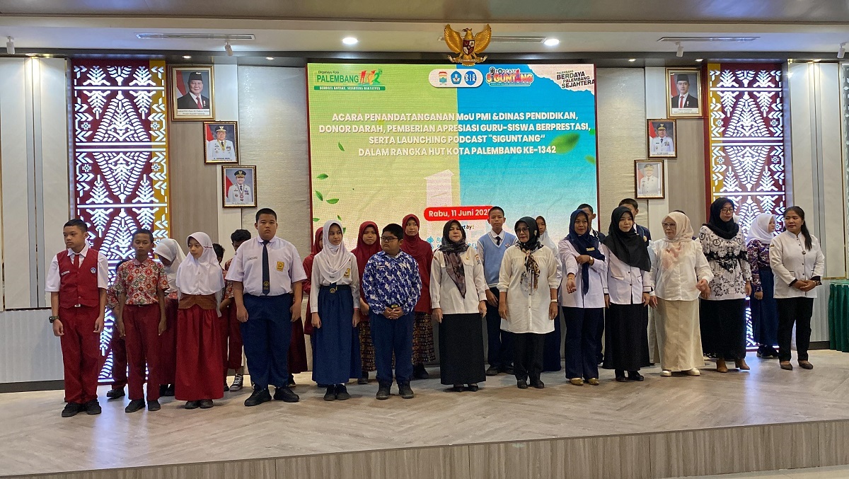 PMI dan Disdik Palembang Jalin Kerjasama Donor Tingkatkan Ketersediaan Darah