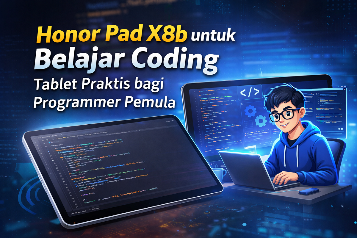 Honor Pad X8b untuk Belajar Coding, Tablet Praktis bagi Programmer Pemula
