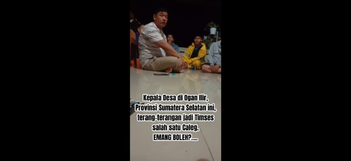 Heboh, Video Viral Kades di Ogan Ilir Arahkan Warga Pilih Caleg Tertentu