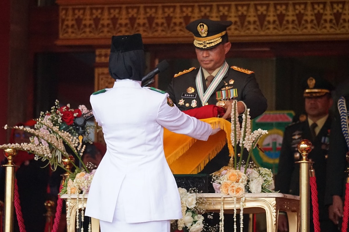  Upacara Penurunan Bendera HUT RI ke-79 dihadiri Kemenkumham Sumsel