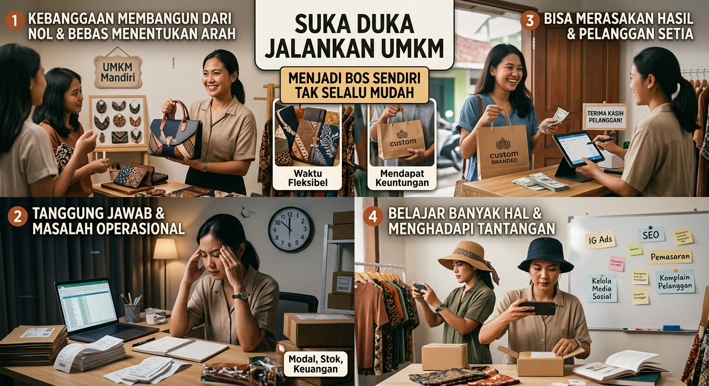 Jadi Bos Sendiri Tak Selalu Mudah, Ini Suka Duka Menjalankan UMKM