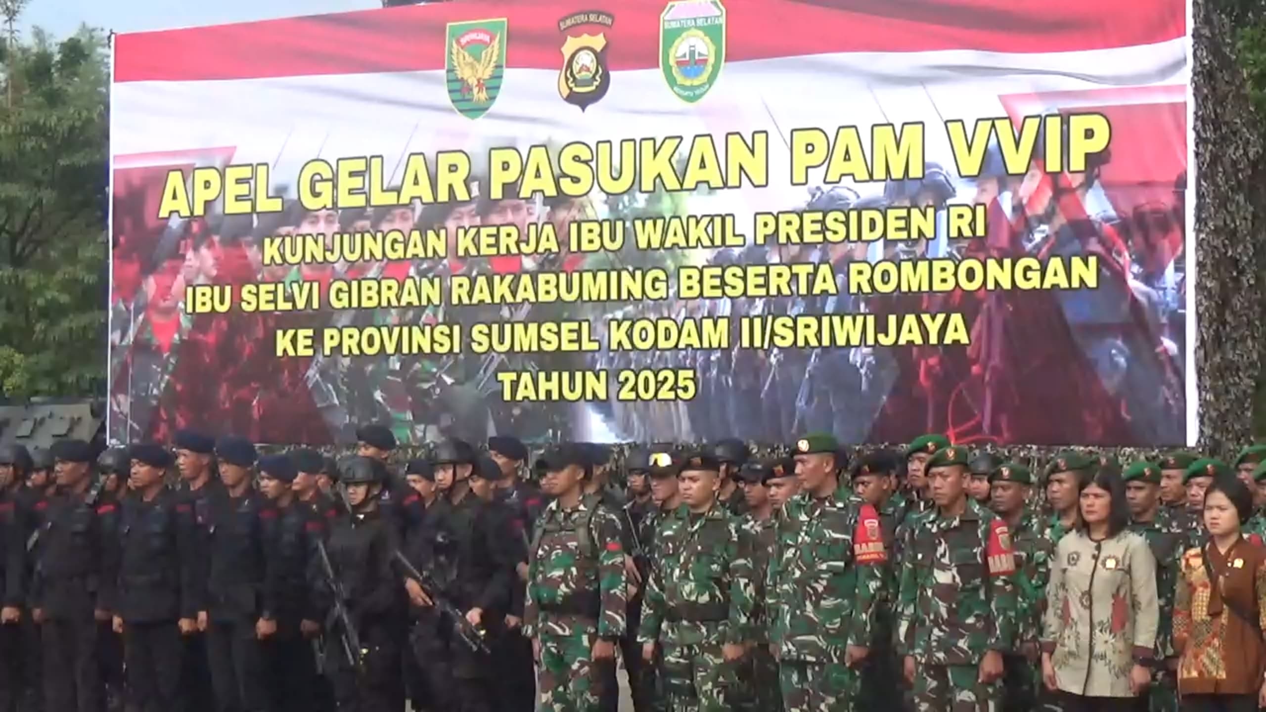 2.500 Personel Gabungan Siaga Sambut Istri Wapres RI