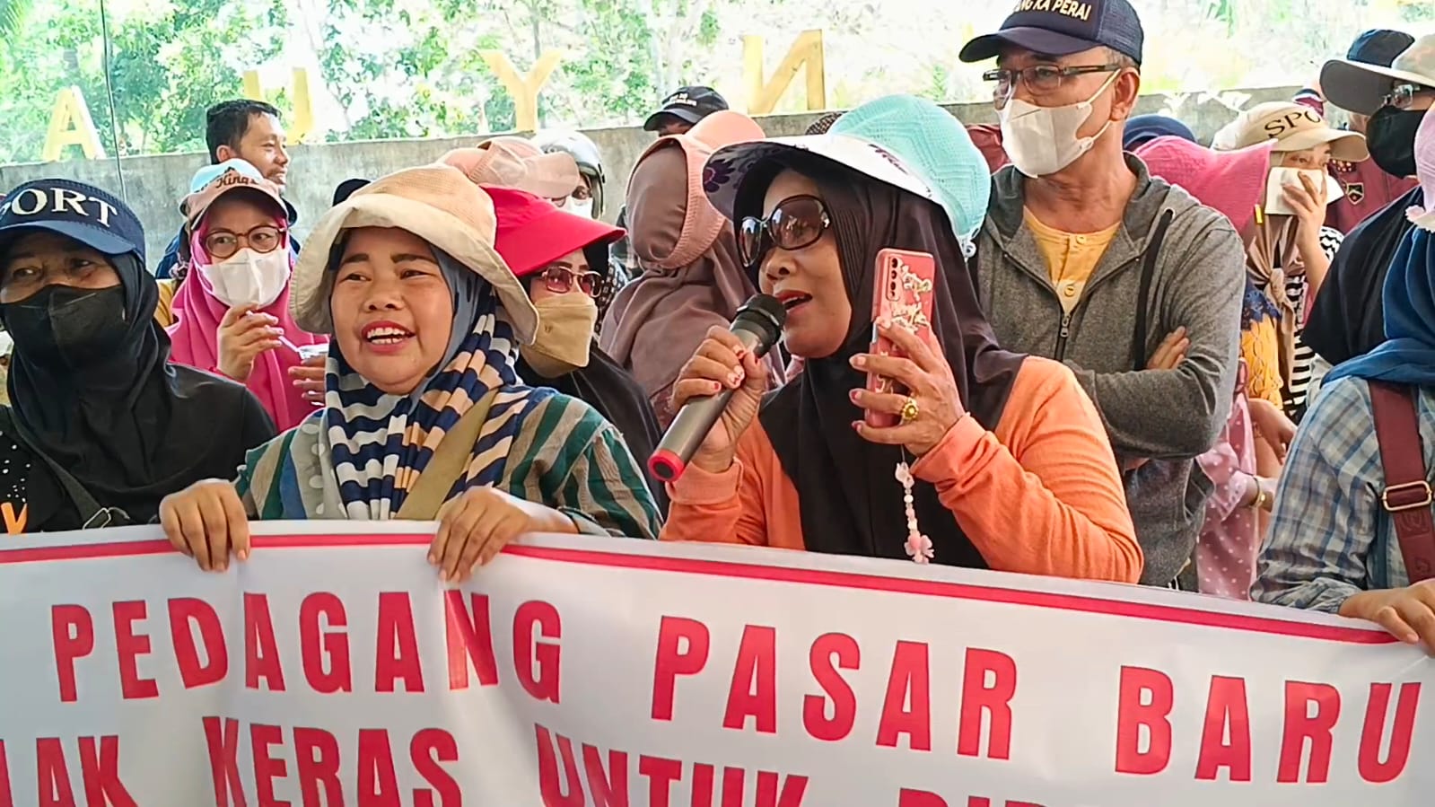 90 Persen Pedagang Pasar Baru Pangkalan Balai Tolak Relokasi