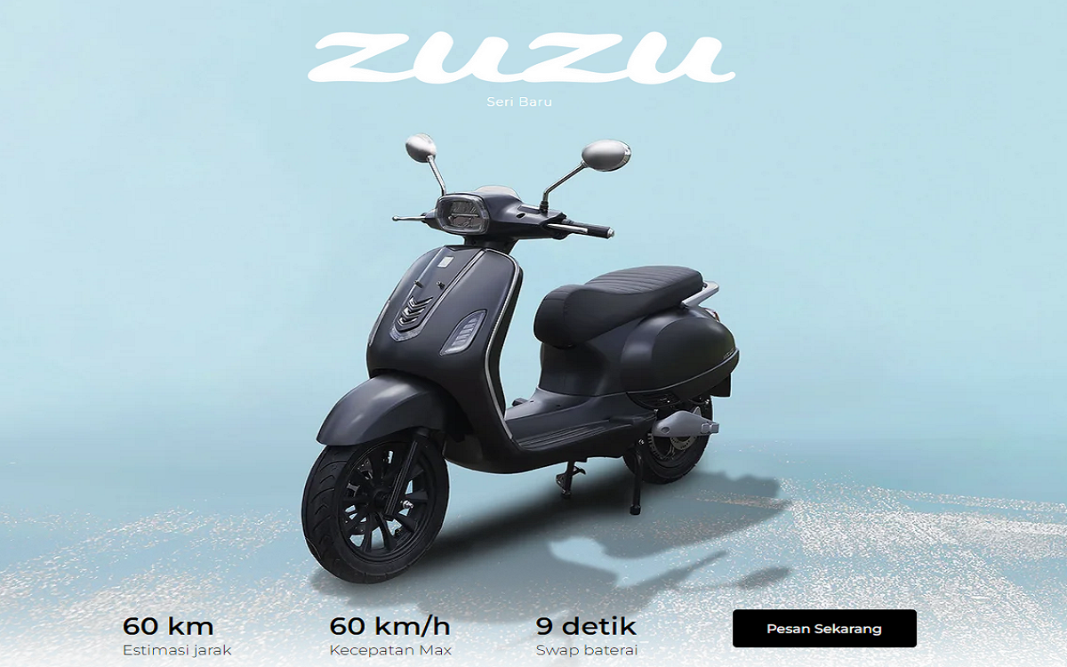 Smoot Zuzu: Motor Listrik dengan Desain Kekinian dan Fitur Inovatif