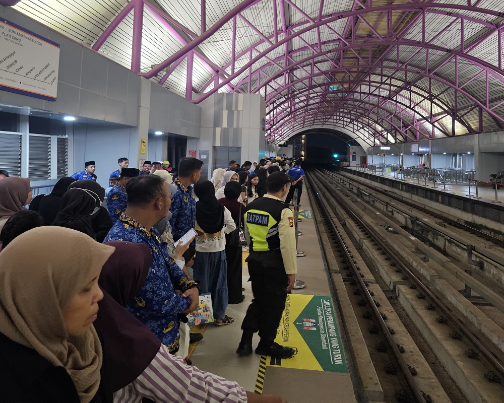 LRT Sumsel Tambah 8 Perjalanan untuk Layani Mobilitas Warga, Selama Masa Libur Lebaran