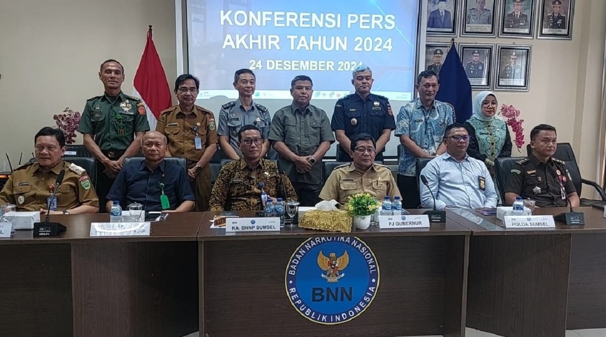 BNNP Sumsel Ungkap Belasan Kasus dengan Puluhan Kilogram Barang Bukti Sabu dan Ganja Sepanjang 2024