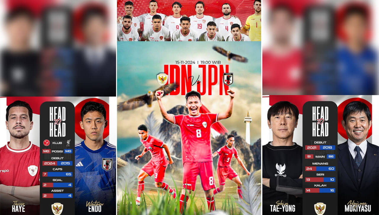 Wow! Laga Indonesia Vs Jepang Disiarkan Langsung di Seluruh Benua Dunia