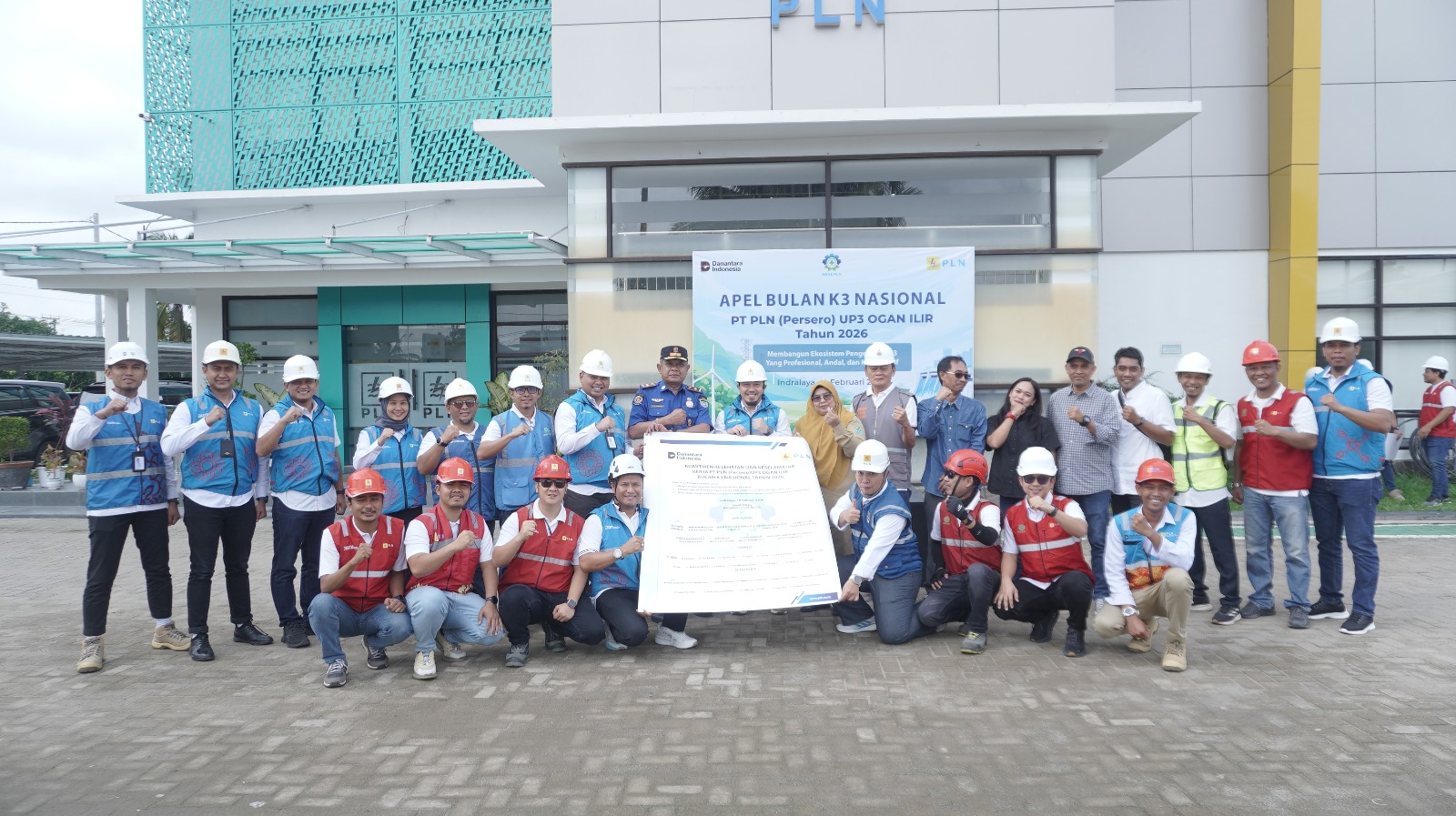 PLN UP3 Ogan Ilir Gelar Apel Bulan K3 2026, Tegaskan Komitmen Zero Accident