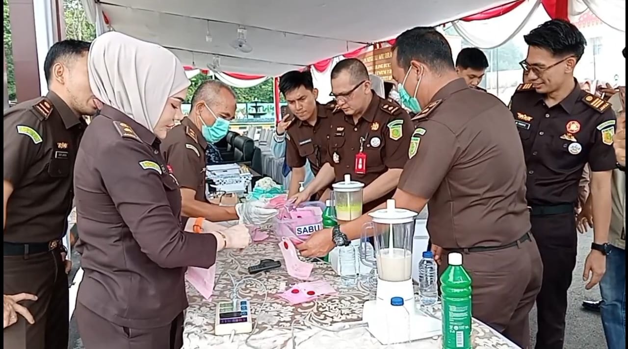 Kejari Muara Enim Musnahkan Ribuan Gram Narkotika, Selamatkan 15 Ribu Jiwa