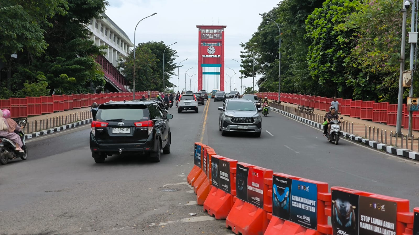 Lebaran Hari Pertama, Lalu Lintas Palembang Lengang, Polisi Pastikan Situasi Aman