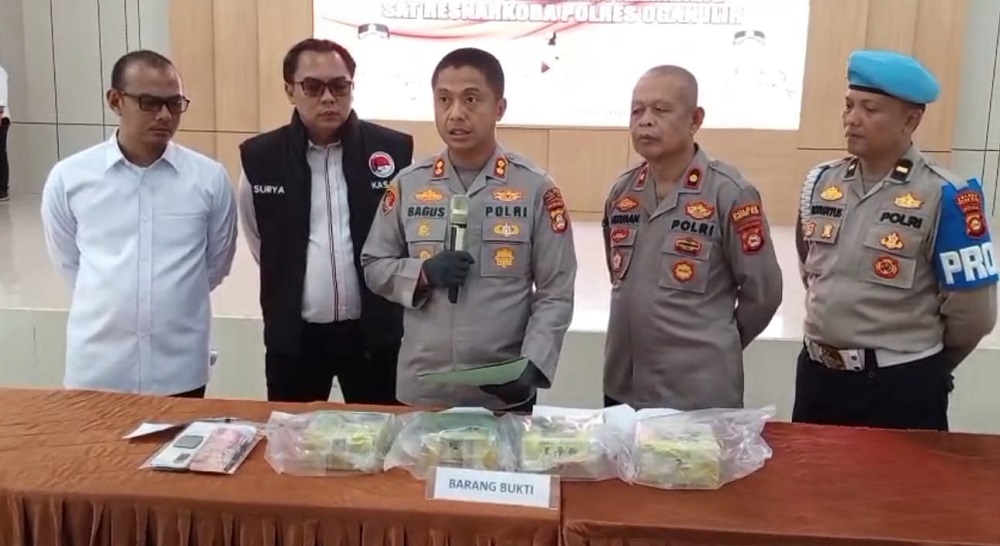  Polisi Amankan 4,2 Kg Sabu di Jalintas Sumatera Ogan Ilir