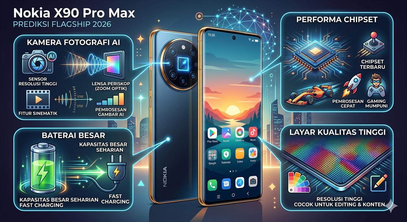 Nokia X90 Pro Max 2026 Disebut-sebut Jadi Game Changer di Pasar Global
