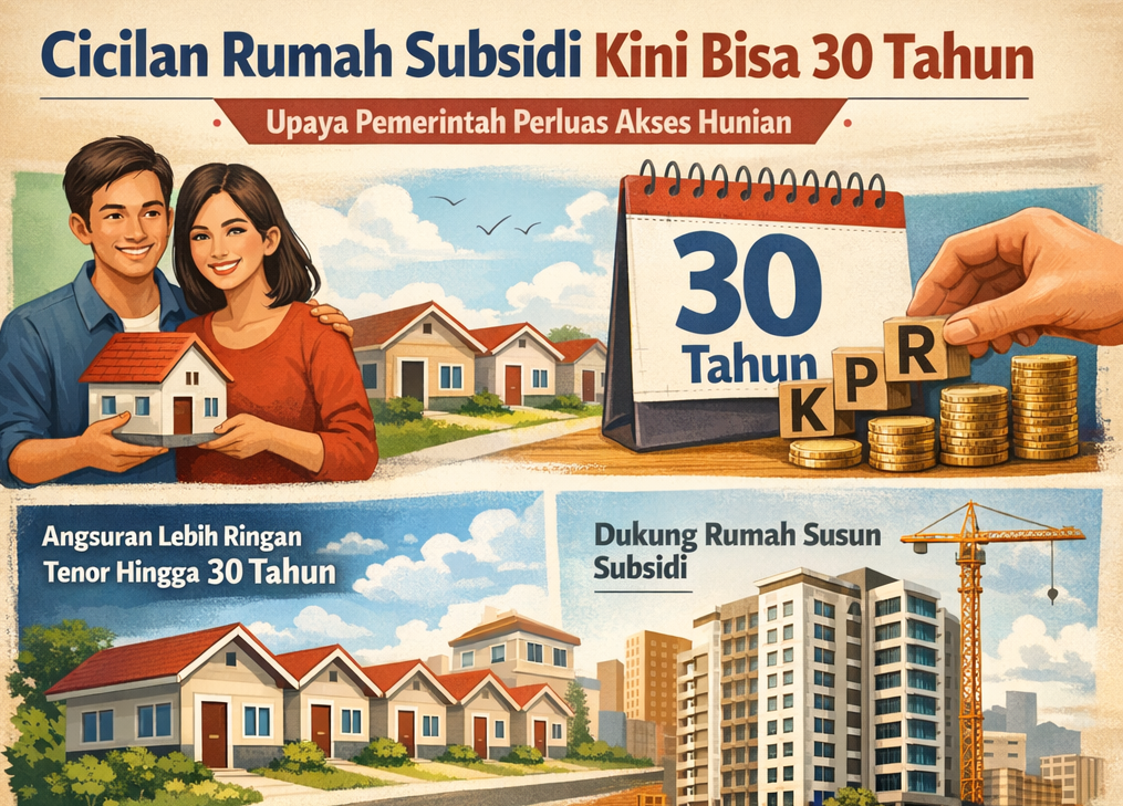 Cicilan Rumah Subsidi Kini Bisa 30 Tahun, Upaya Pemerintah Perluas Akses Hunian