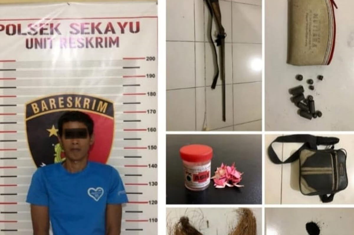 Kedapatan Simpan Sepucuk Senpira Kecepek Laras Panjang, Endi Ditangkap Aparat Polsek Sekayu