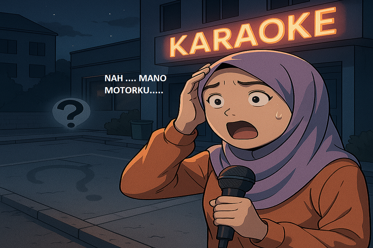 Asyik Karaokean, Pas Pulang Motor kesayangan Hilang di Parkiran