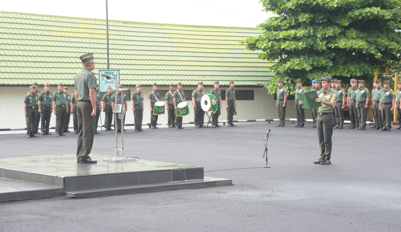 Korem 044/Gapo Gelorakan Semangat Pemuda Indonesia,  Dalam Peringatan Hari Sumpah Pemuda ke 97