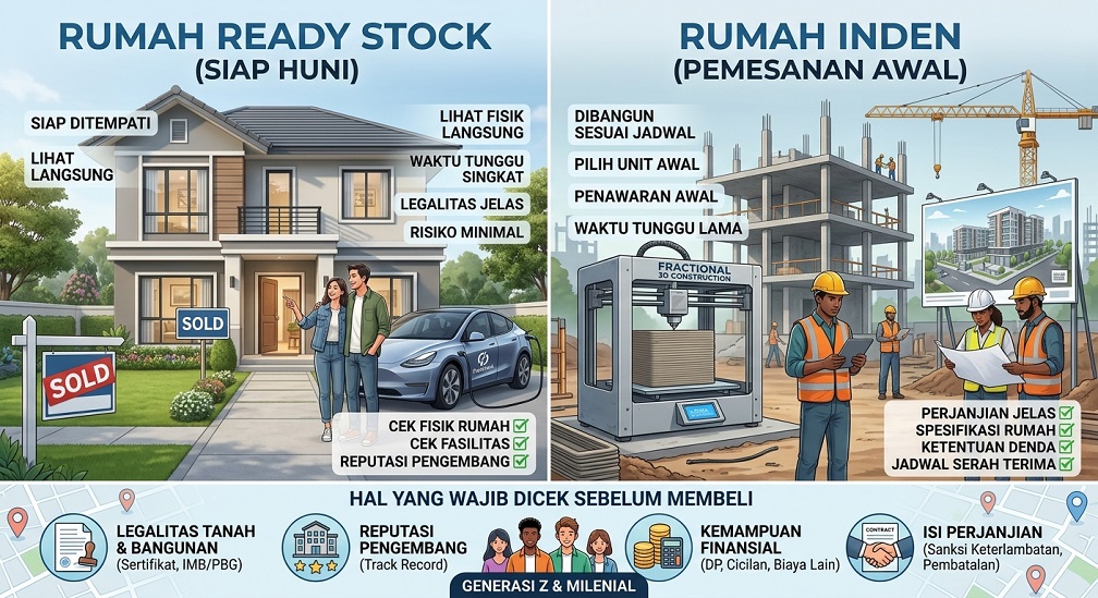 Rumah Ready Stock atau Inden? Ini Perbedaan dan Hal yang Wajib Dicek Sebelum Membeli