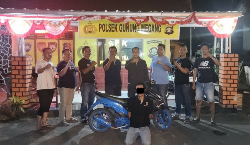 Tim Trabazz Polsek Gunung Megang Amankan Dua Pelaku pencuri Motor