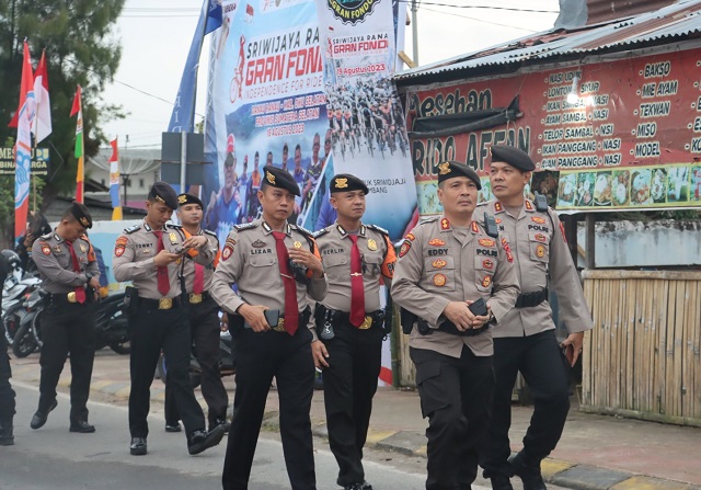Polres OKU Selatan Libatkan 255 Personel Gabungan Kawal Jalannya Sriwijaya Ranau Gran Fondo V 2023