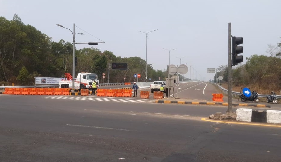 Tol Palindra Ditutup, Sterilisasi Jelang Kedatangan Presiden Jokowi