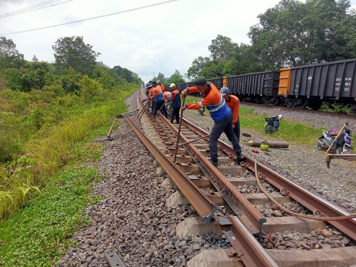 131.500 Meter Rel Baru, Langkah KAI Divre III Palembang Tingkatkan Layanan