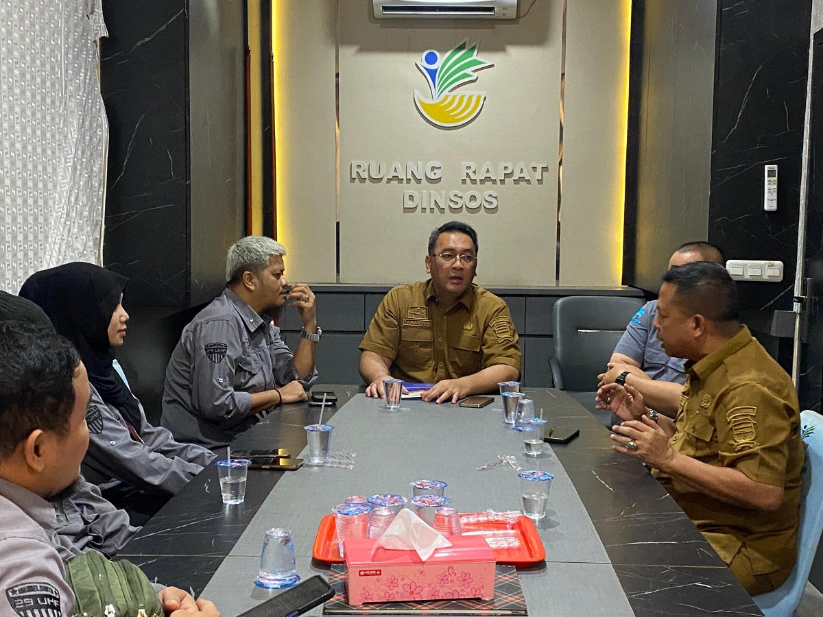 Wujudkan Palembang Peduli, GM PalTV Kunjungi Kantor Dinas Sosial Palembang