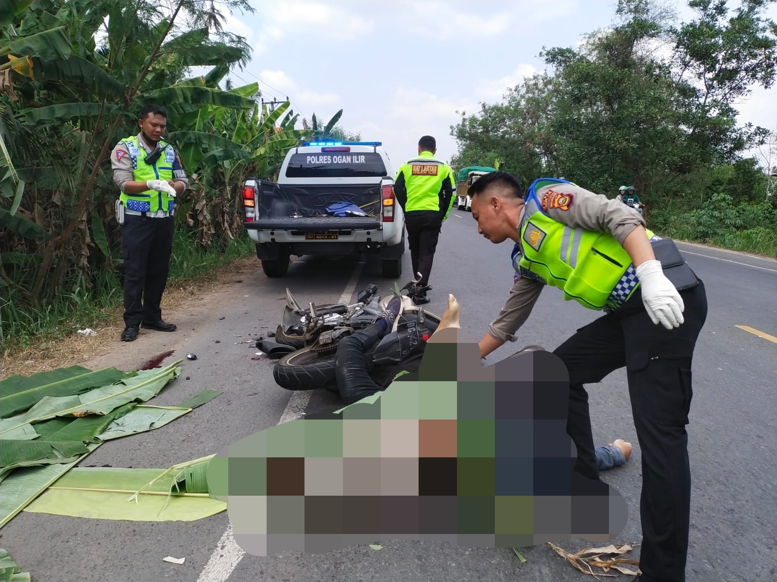 Kecelakaan Maut di Jalan Lintas Palembang-Indralaya, Dua Mahasiswa Meninggal di Tempat